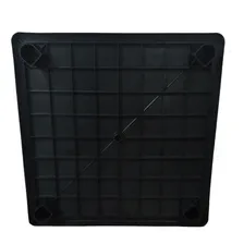 Kit 3 Mesa Plástica Quadrada Desmontável Preta 83cm Gibafer Foto mini 4