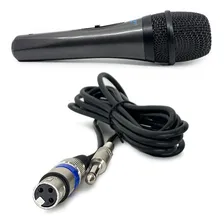 Kit 3 Microfones C/ Fio Preto Profissional Ls-300 P10 Leson Foto mini 3