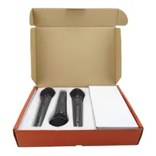 Kit 3 Microfones Vocal Profissional Kadosh K300 + 3 Cabos 3m Cor Preto Foto mini 2
