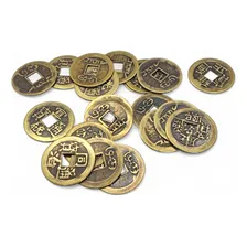 Kit 3 Moedas Feng Shui Prosperidade Total Amuleto Da Sorte Foto mini 2