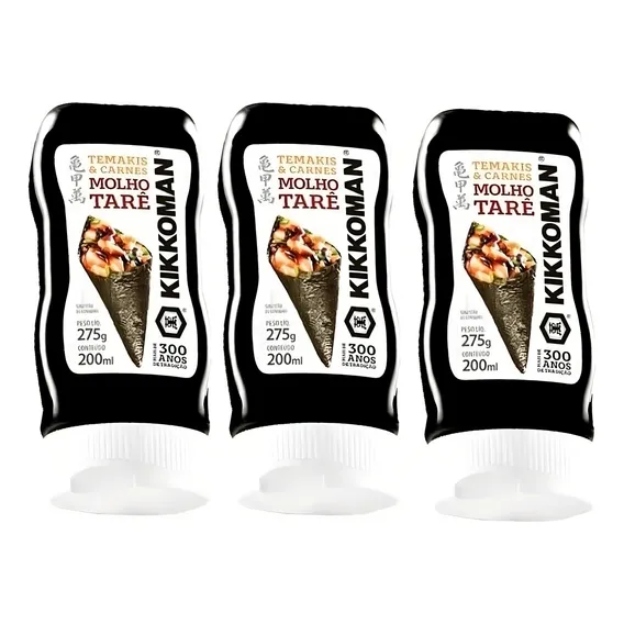 Kit 3 Molho Tare Kikkoman - 200ml Foto 1