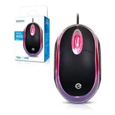 Kit 3 Mouse Óptico Com Fio Led Usb 1000dpi Preto Ms-9 Exbom Foto mini 3