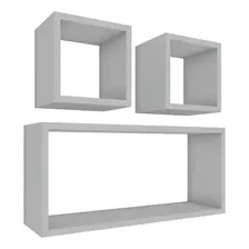 Kit 3 Nicho Prateleira Decorativa Mdf Branco Foto mini 1