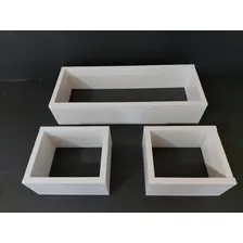 Kit 3 Nicho Prateleira Decorativa Mdf Branco Foto mini 3