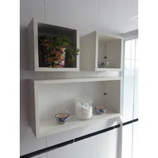 Kit 3 Nicho Prateleira Decorativa Mdf Branco Foto mini 4