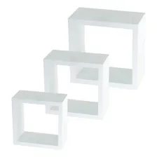 Kit 3 Nichos Decorativos Branco Mdf - 30x30, 25x25, 20x20cm Foto mini 1