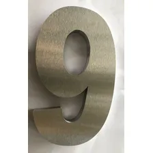 Kit 3 Números Caixa 15 Cm Aço Inox 430 Escovado Foto mini 4