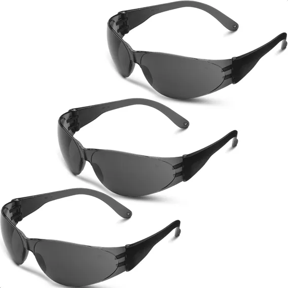 Kit 3 Óculos De Proteção Anti Embaçante Anti Risco Segurança Foto 1