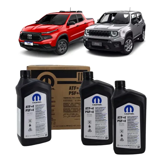 Kit 3 Oleo Cambio Atf+4 Fiat Toro Renegade 6 Marcha Foto 1