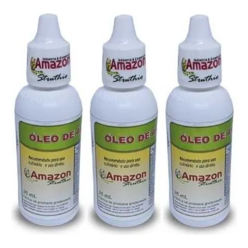 Kit 3 Oleo De Avestruz 35  Amazon Struthio Sabor Torresmo Foto 1