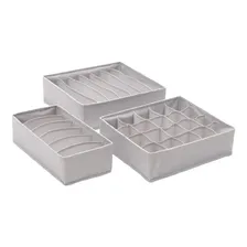Kit 3 Organizadores Calcinhas Meia Sutiã Gaveta Divisória Foto  mini 1