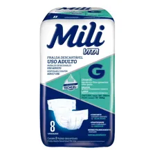 Kit 3 Pacotes Fraldas Geriátrica G Mili Vita Adulto Foto mini 3