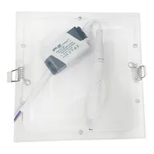 Kit 3 Painel Plafon Led 12w Quadrado Embutir Branco Frio 6k Foto mini  3