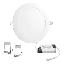 Kit 3 Painel Plafon Led 24w 25w Redondo Embutir 6500k 30x30 Foto mini 3