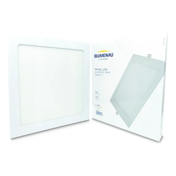 Kit 3 Painel Plafon Led Embutir Quadrado 18w Branco Frio Bivolt Foto 1
