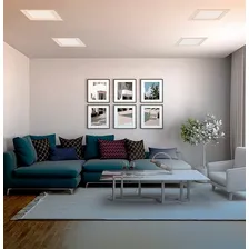 Kit 3 Painel Plafon Led Embutir Quadrado 18w Branco Frio Bivolt Foto mini 3