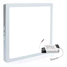 Kit 3 Painel Plafon Sobrepor Led 18w Quadrado Branco Frio Foto mini  2
