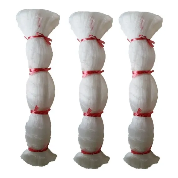 Kit 3 Panos De Rede Pesca 0.30x65x48 13cm Esticada 6,24m Alt Foto 1