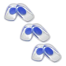 Kit 3 Par Palmilha Silicone Calcanhar Gel Ortopédica Esporão Cor Azul Tamanho da palmilha 34 a 43 Foto mini  3