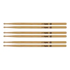 Kit 3 Pares Baqueta Pro Fire Spanking 7a Ponta De Madeira Foto  mini 1