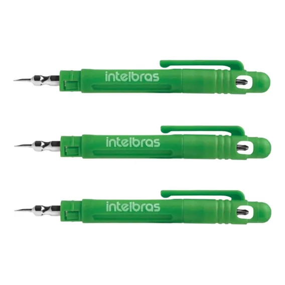 Kit 3 Pç Caneta Ferramenta Chave Fenda Reta Philips Estrela Foto 1