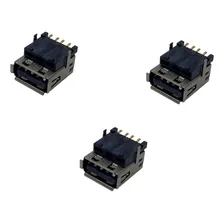 Kit 3 Pçs Conector Usb Tipo A 90° Graus Para Placa Foto  mini 1