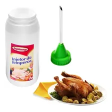 Kit 3 Peças Injetor De Temperos Aves Carnes Assados 350ml Foto mini 1