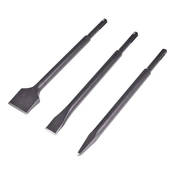 Kit 3 Peças Ponteira E Talhadeiras Para Martelete Foto 1