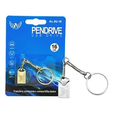 Kit 3 Pendrive 16 Gigas Usb Alta Tipo Chaveiro Metal Foto mini 2