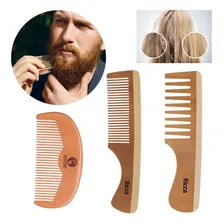 Kit 3 Pentes Madeira Natural Antifrizz Para Os Cabelos Foto  mini 1