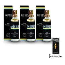 Kit 3 Perfumes Animals Masculino 15ml Amakha Paris Foto mini 1