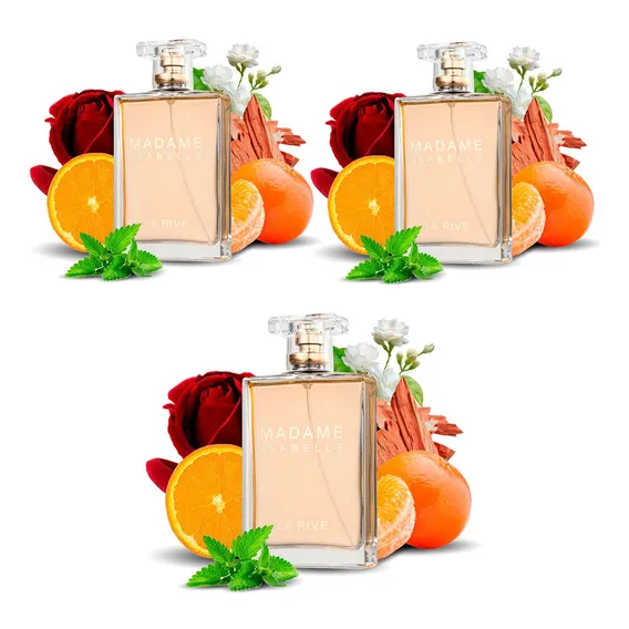 Kit 3 Perfumes Importados Femininos Madame Isabelle La Rive Foto 1