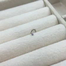 Kit 3 Piercings Ponto De Luz Titânio Aba Nasal Nariz Cor Prateado Foto mini 4