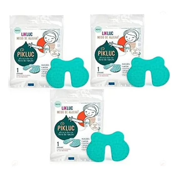 Kit 3 Pikluc Likluc Alívio Dor Na Hora Injeção Picada Vacina Foto 1