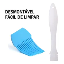 Kit 3 Pincéis Para Culinária, Cozinha, Churrascos, Molhos Cor Branco Foto mini 2