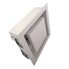 Kit 3 Plafon De Embutir Luz Indireta E27 35x35 Cor Branco 110v/220v (bivolt) Foto  mini 1