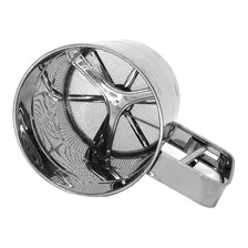Kit 3 Polvilhador Caneca Peneira Gatilho Inox Farinha Açúcar Foto mini 4