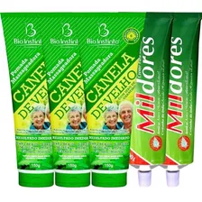 Kit 3 Pomada Canela De Velho 150g + 2 Creme Mil Dores 100g Foto mini 1