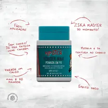 Kit 3 Pomada Modeladora Em P贸 Powder Wax Hipster Barba Forte Foto mini 4