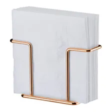 Kit 3 Porta Suporte Guardanapos Mesa Café Rosé Gold 1155rg Foto mini  2