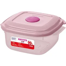 Kit 3 Pote Plástico 480ml Quadrado Vac Freezer Ultra Protect Foto mini 2