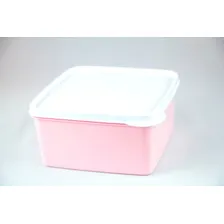 Kit 3 Potes Herméticos Quadrado Tampa 1 L Microondas Freezer Foto mini 2