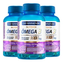 Kit 3 Potes Ômega 3 Catarinense 1000mg 120 Caps Foto  mini 1