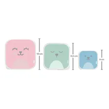 Kit 3 Potinhos Papinha Para Congelar Armazenar Comida BebĂȘ Foto mini 2