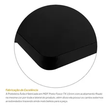 Kit 3 Prateleiras De Parede Nicho Mdf 60x20 Preto 15mm Foto mini 4