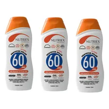 Kit 3 Protetor Bloqueador Solar Fps60 1/3 Uva Nutriex 120ml Foto mini 1