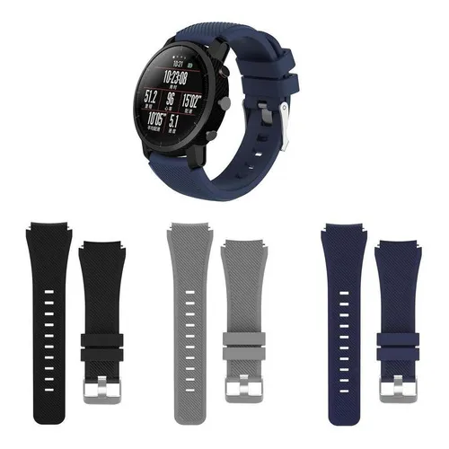 Kit 3 Pulseiras Para Amazfit Stratos Ou Stratos 3 - 22mm Foto 1