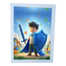 Kit 3 Quadros Decorativos Heróis ImbatÃveis Autismo Foto mini 3