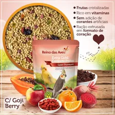 Kit 3 Ração Extra Gold Calopsita Frutas Reino Das Aves 400g Foto mini 4