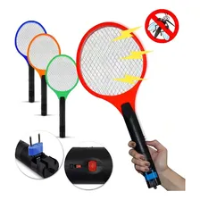 Kit 3 Raquetes Elétrica Mata Pernilongo Dengue Recarregável Cor Sortida 110v/220v Foto mini 1